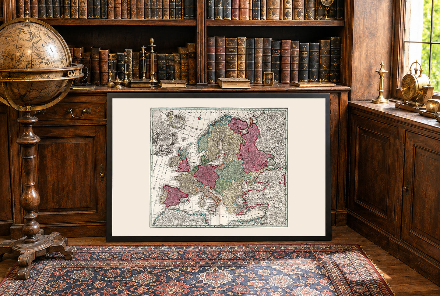 1730 Europa - Historische Wandkarte des frühen 18. Jahrhunderts