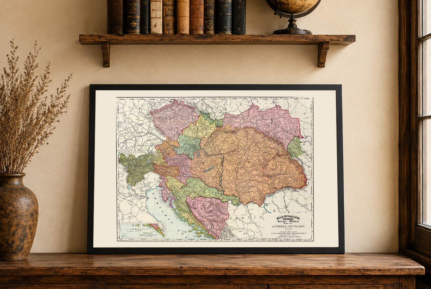 Österreich-Ungarn 1897 - Historische Karte der Doppelmonarchie