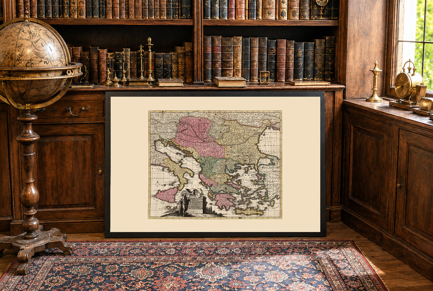 Balkan Peninsula 1740 - Historical Map of Southeast Europe