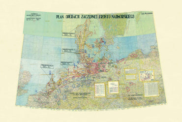 Warsaw Pact Offensive Plan Map Poster (1970) - Secret Cold War Military Wall Art