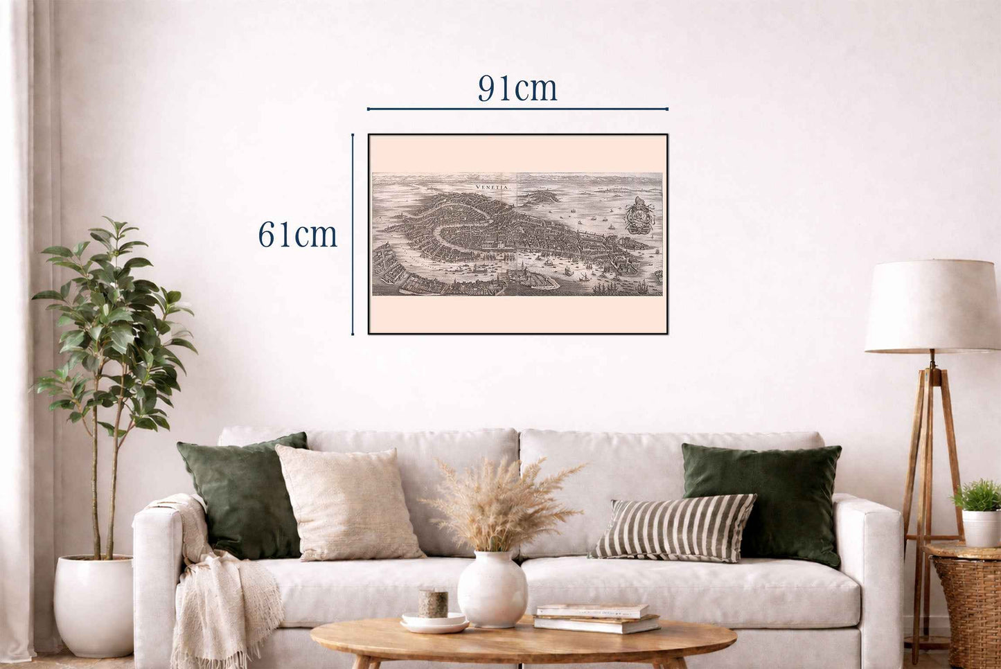 1688 Venice Map Poster - Panoramic City Plan with Grand Canal and Lagoon Detail - Strategy Maps