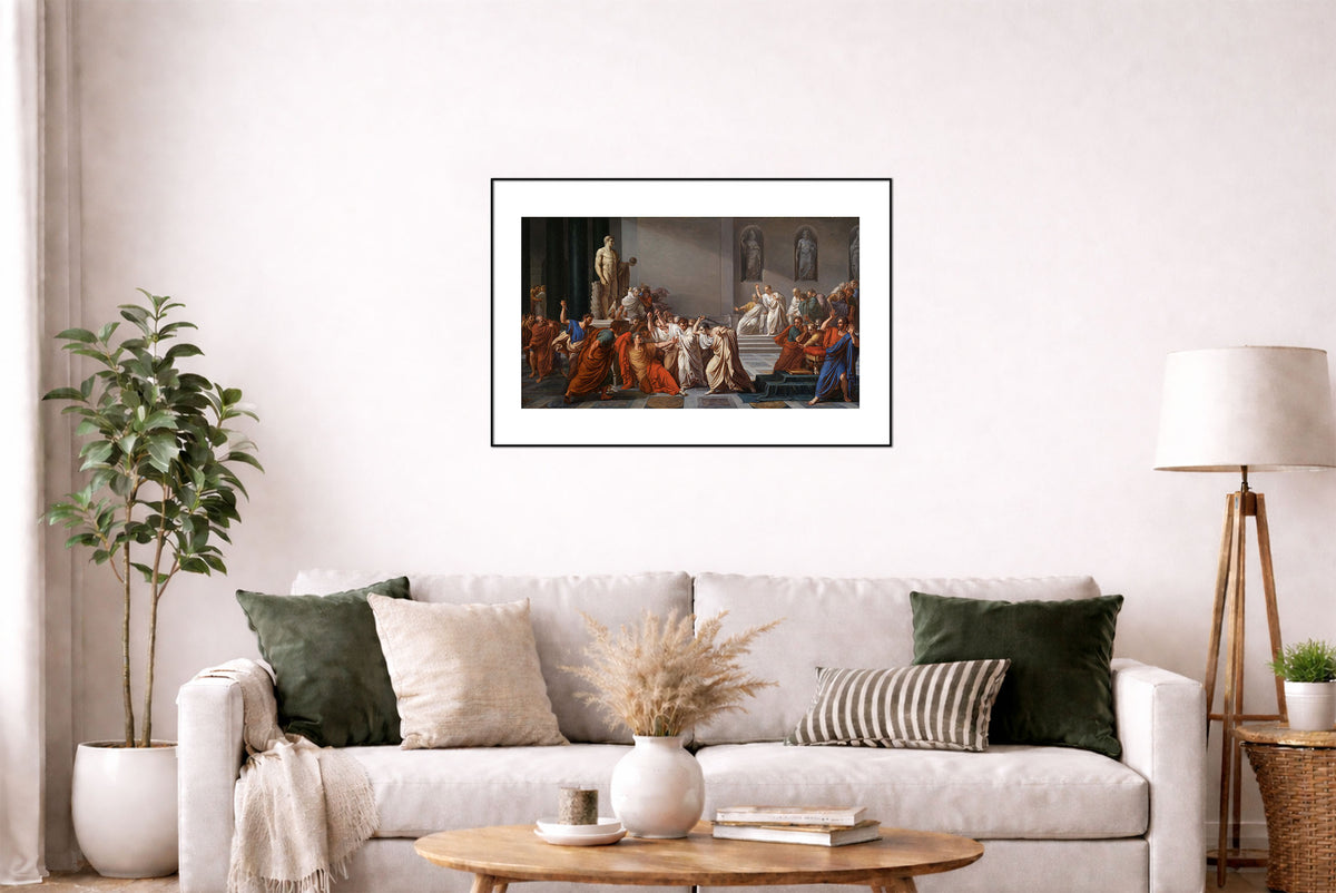 The Death of Julius Caesar 1806 - Vincenzo Camuccini - Ancient Rome Historical Painting Poster