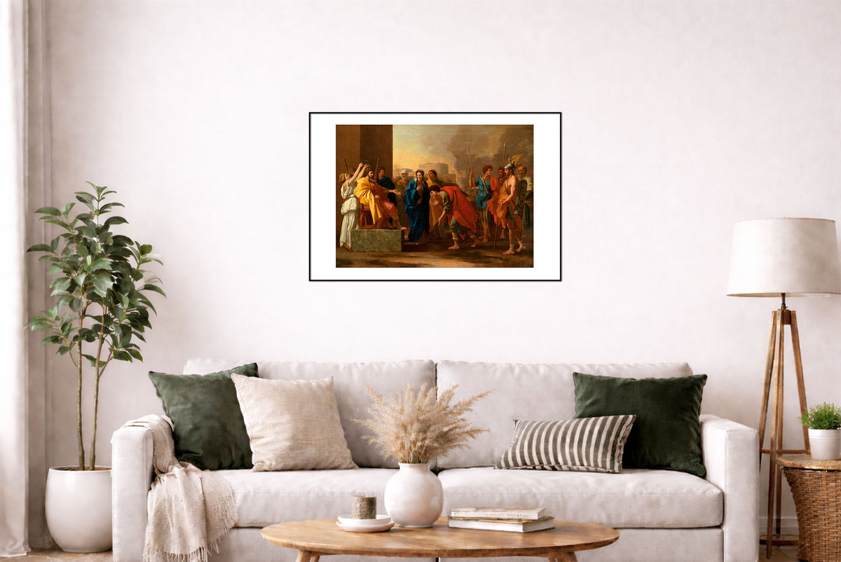 La Continence de Scipion - Nicolas Poussin - Rome Antique et Deuxième Guerre Punique - Affiche Peinture Historique