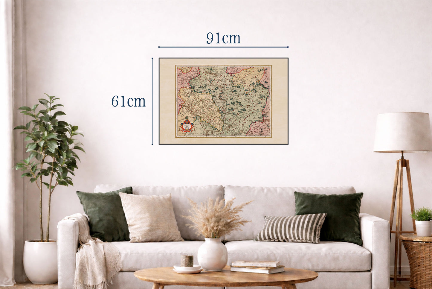 1623 Polonia Et Silesia Karte - Vintage-Atlas-Karte von Polen & Schlesien