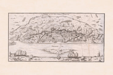1725 Historische Toruń Gravur von Gabriel Bodenehr - Vintage Polnische Dekoration
