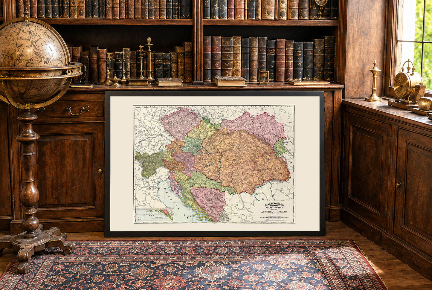 Österreich-Ungarn 1897 - Historische Karte der Doppelmonarchie
