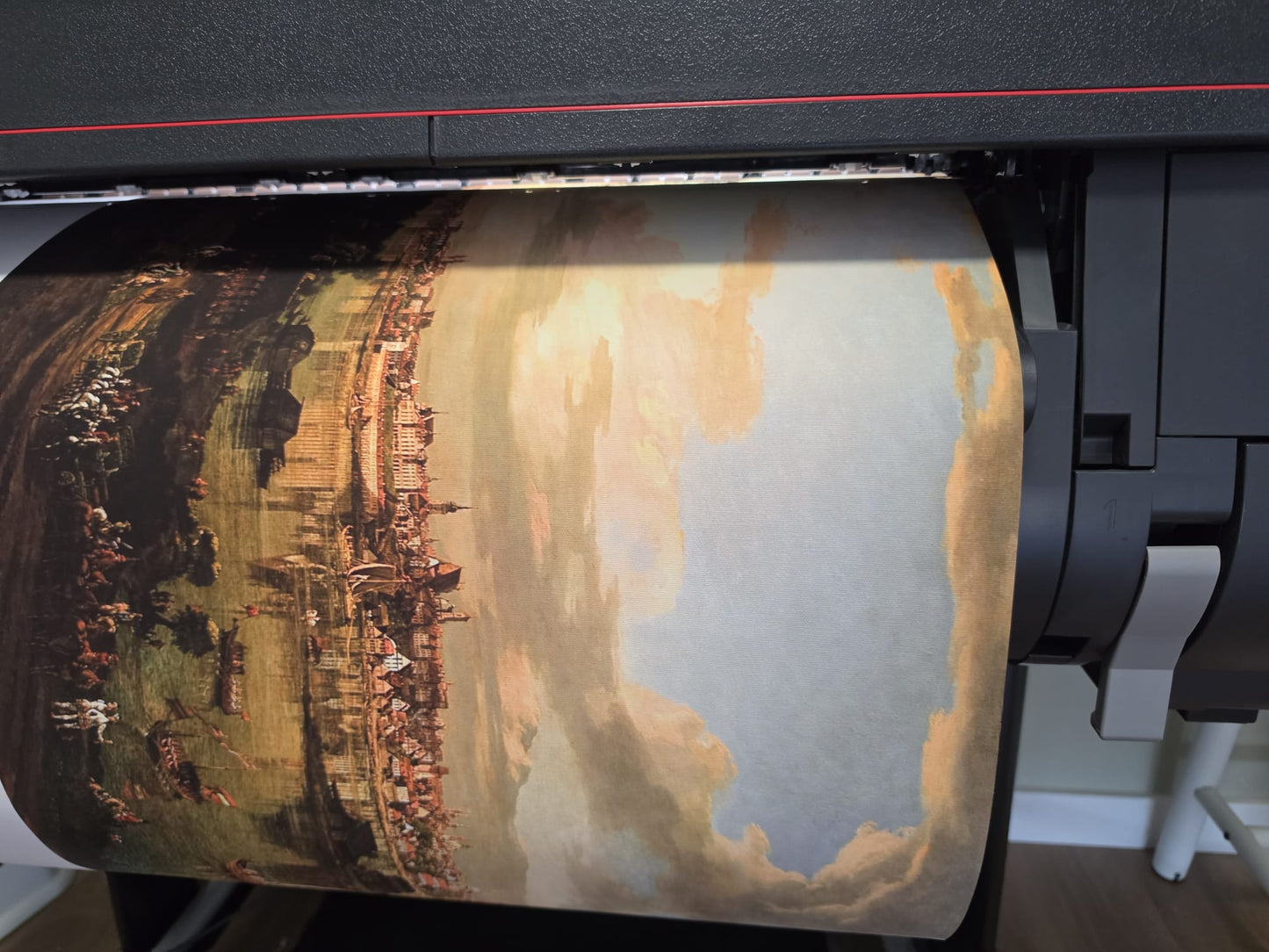 Bellotto Blick auf Warschau von Praga Poster - Vintage Warschau Stadtansicht Wandkunst