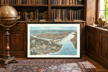 Konstantinopel 1896 - Vintage-Gemälde der Osmanischen Hauptstadt