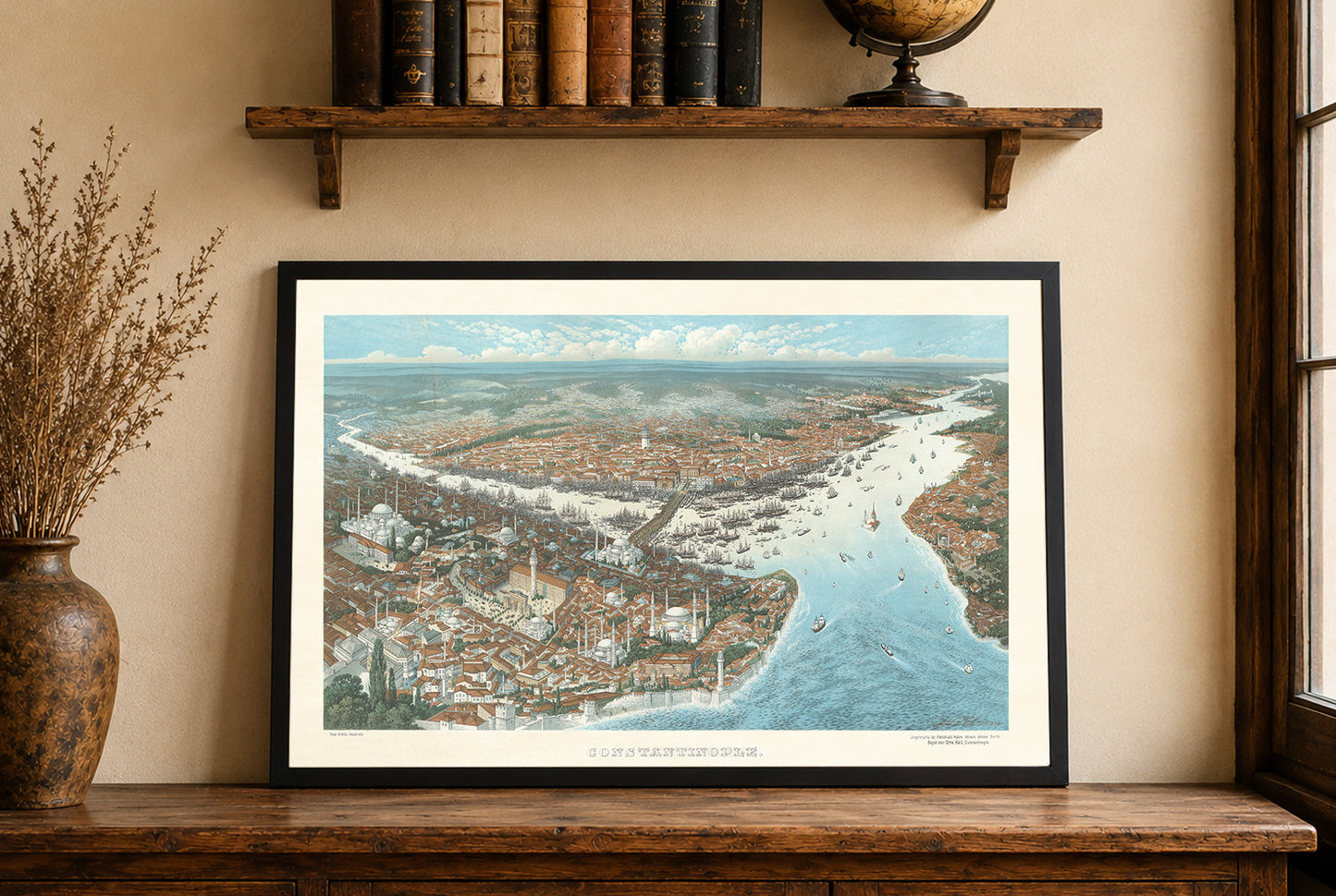 Konstantinopel 1896 - Vintage-Gemälde der Osmanischen Hauptstadt
