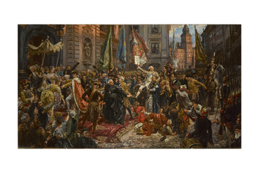 Verfassung vom 3. Mai 1791 Poster - Jan Matejko Historische Polnische Wandkunst