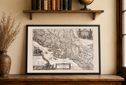 Dalmatia Coast Map Poster (1689) – Vintage Adriatic Sea Wall Art