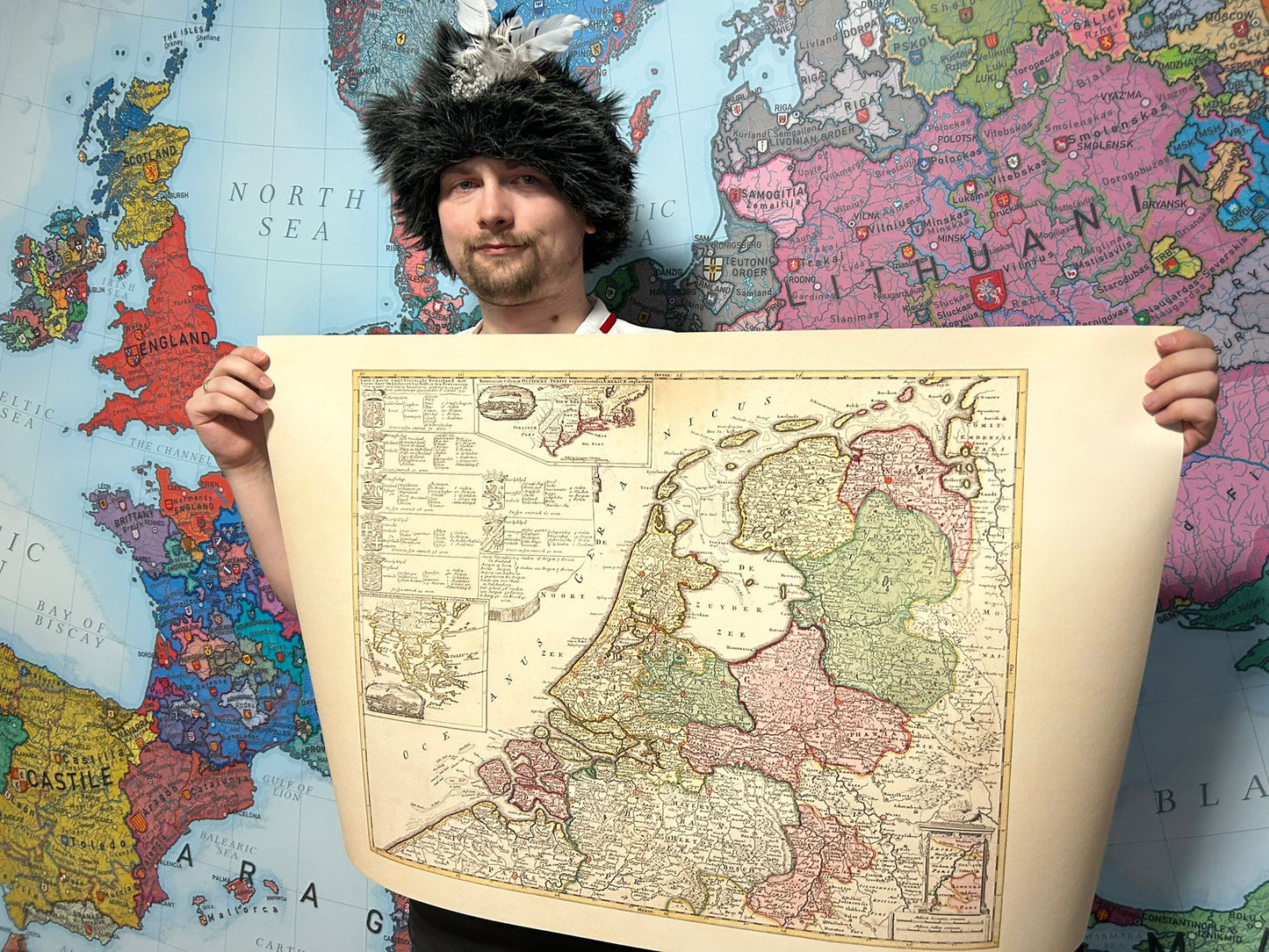 Niederländische Republik 1740 - Historische Karte der Niederlande