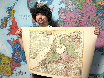 Niederländische Republik 1740 - Historische Karte der Niederlande