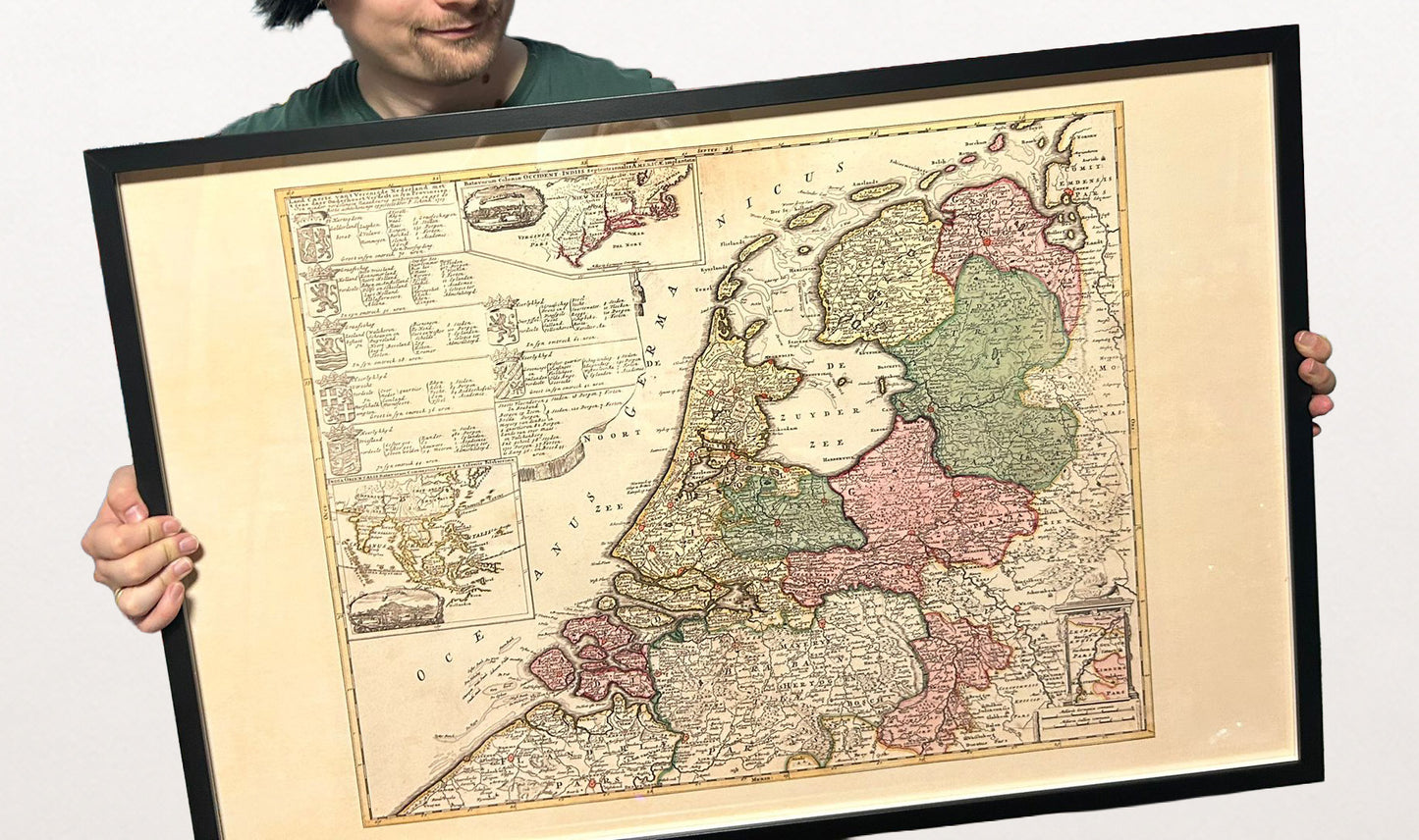 Niederländische Republik 1740 - Historische Karte der Niederlande