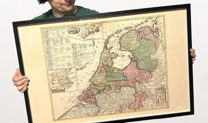 Niederländische Republik 1740 - Historische Karte der Niederlande