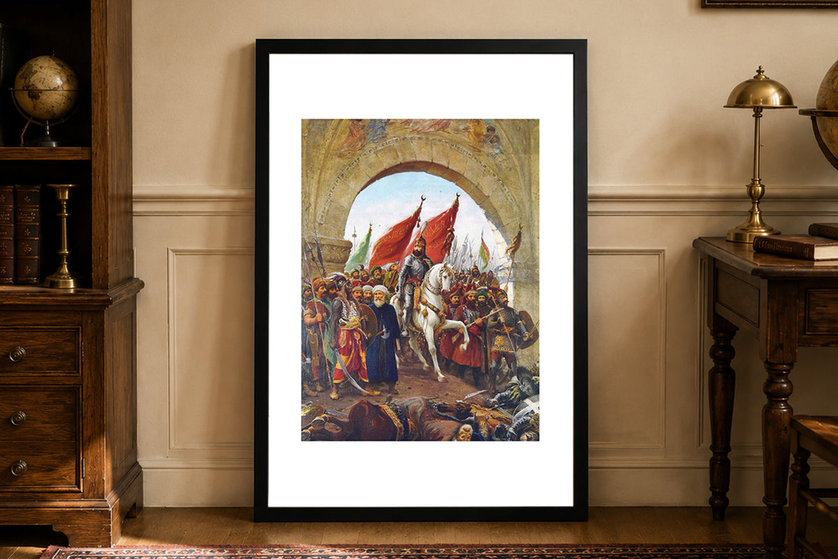 Entry of Mehmed II into Constantinople 1903 - Fausto Zonaro - Ottoman Empire Historical Painting Poster