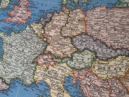 Europe 1957 - Historical Map of Cold War Europe
