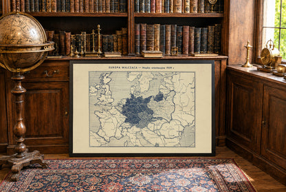 Europe at War 1939 - WWII Europe - Antoni Gołębniak Historical Map Poster