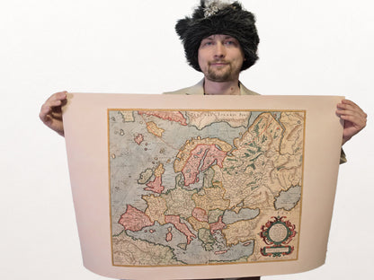 Europa 1623 - Politische Karte zu Beginn des Dreißigjährigen Krieges