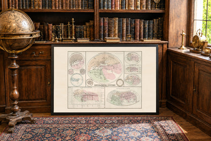 Geographical Systems of the Ancients 1874 - Historical Map Poster