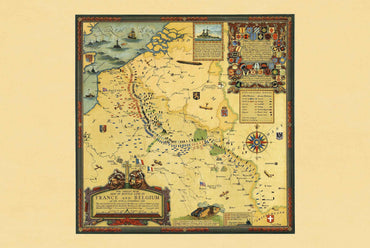 Great War Battle Lines Map Poster (1918) - Vintage World War I Military Wall Art (Copy)