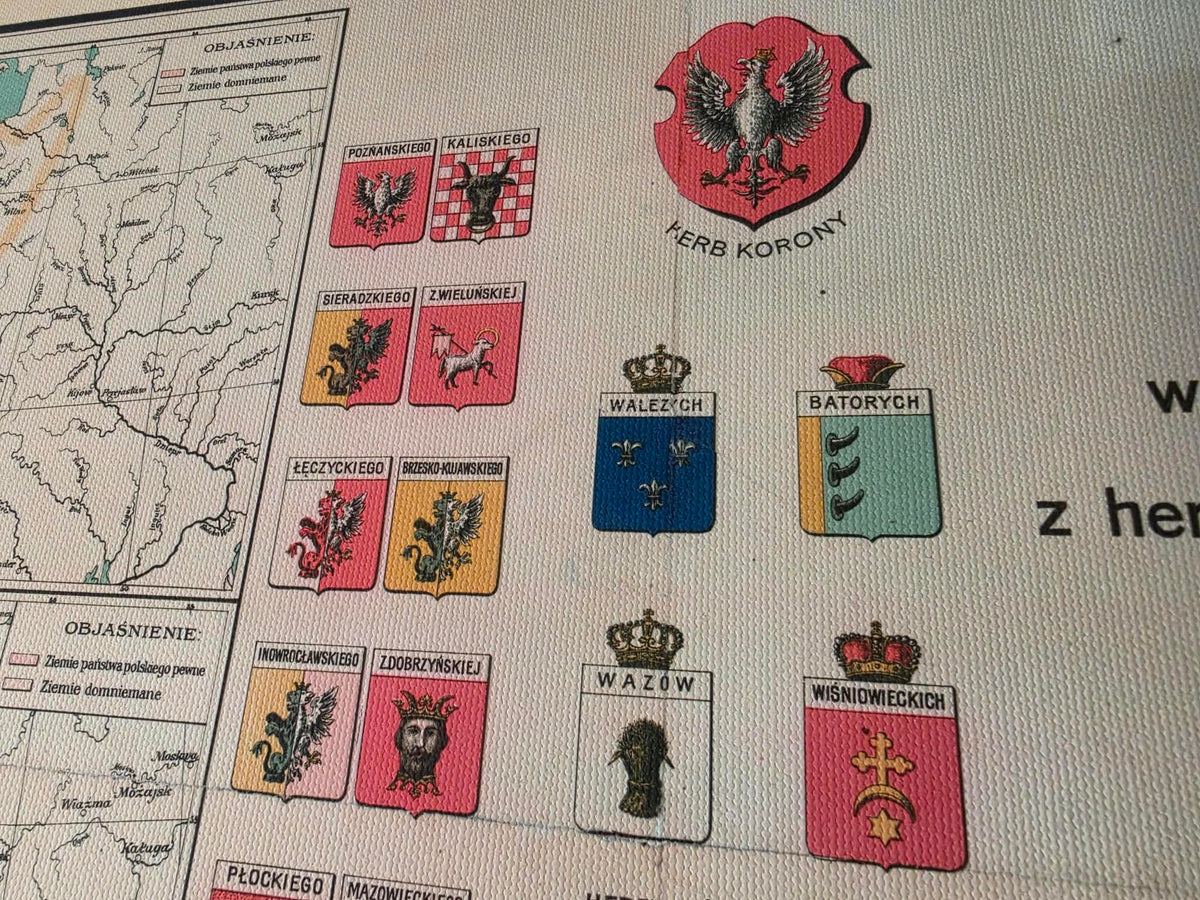 Poster Histoire de la Pologne - 10 Cartes Historiques de Mieszko Ier au Duché de Varsovie