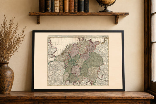 Holy Roman Empire 1740 – Historical Map of Central Europe