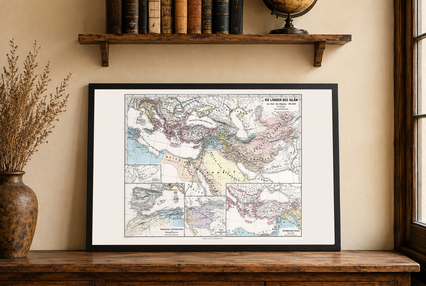 Islamische Welt 945–1055 - Karte der Buyiden, Fatimiden und Abbasiden