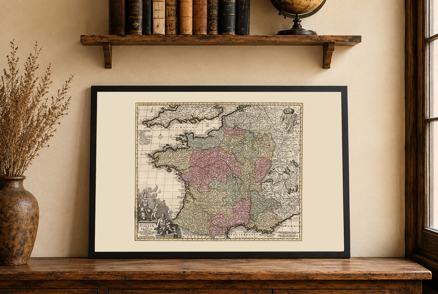 Kingdom of France 1740 – 18th Century Historical Map