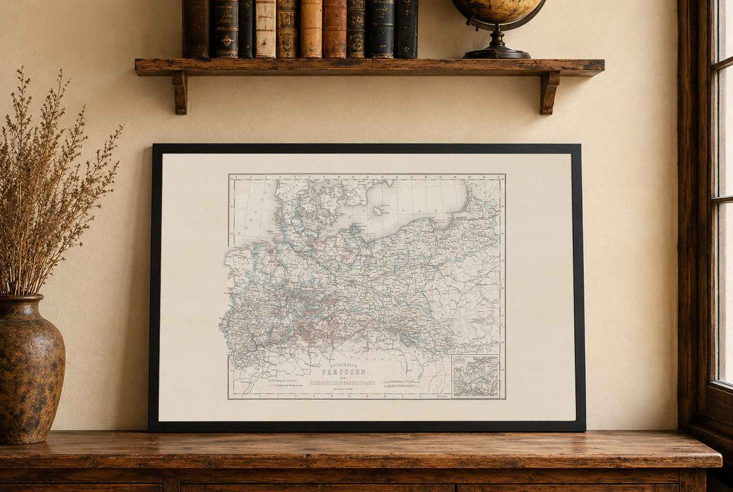 Kingdom of Prussia Map Poster (1871) - Vintage North German States Historical Wall Art (Copy)