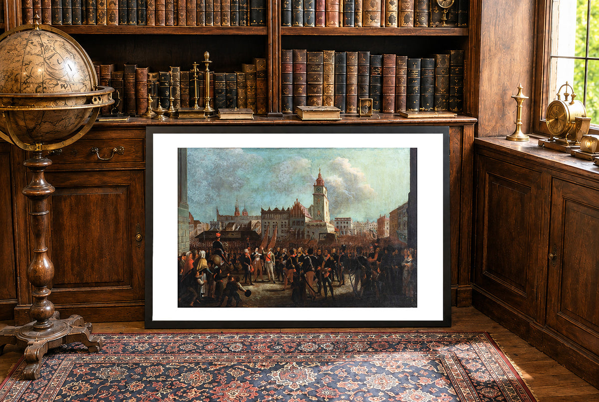 Serment de Kościuszko à Cracovie 1794 - Wojciech Kossak - Affiche Historique