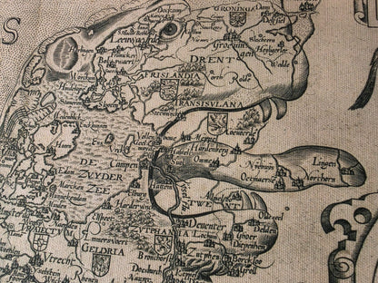 Leo Belgicus Karte Poster (1617) - Niederlande & Belgien Wandkunst