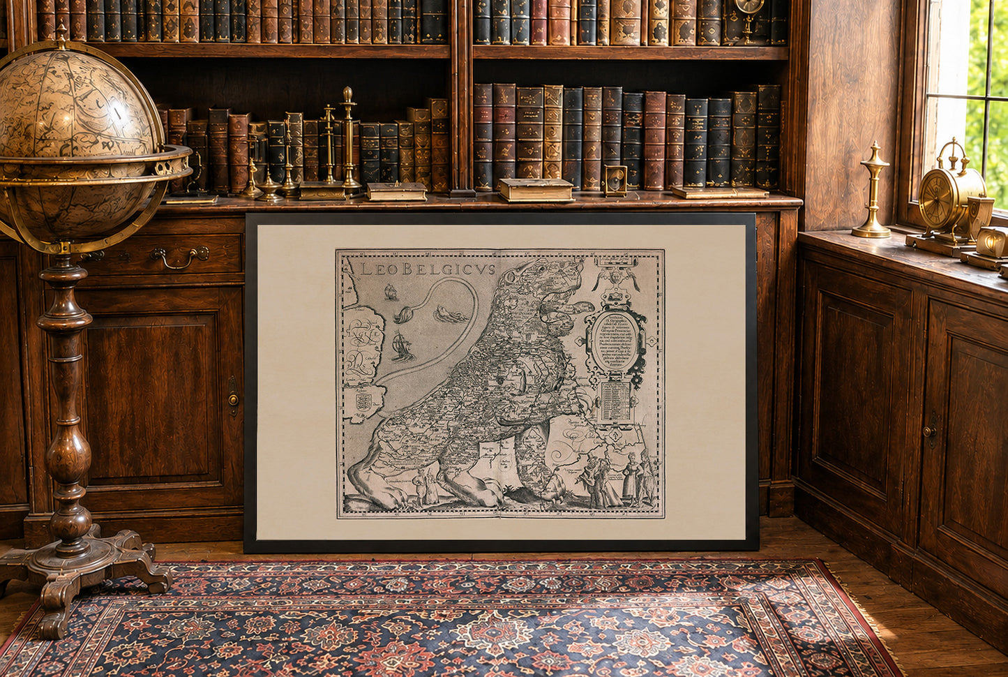 Leo Belgicus Map Poster (1617) - Netherlands & Belgium Wall Art