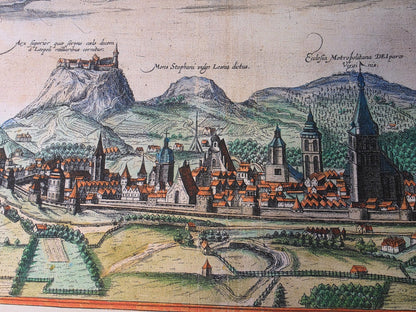 Lviv Stadtkarte Poster (1618) - Vintage Leopolis Gravur Wandkunst