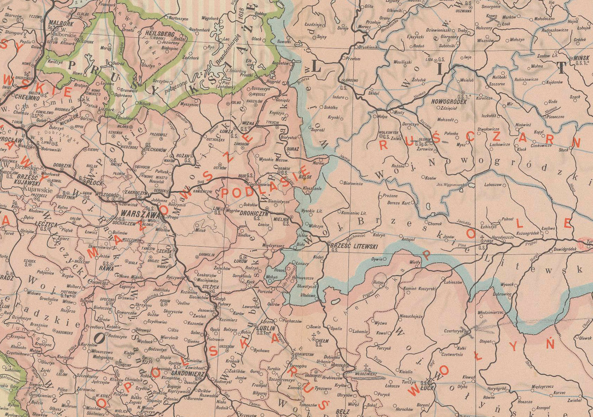 Polish-Lithuanian Commonwealth 1582–1770 - Stefan Batory - Władysław Semkowicz Historical Map Poster