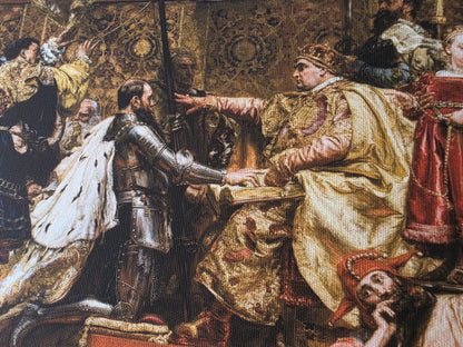L'Hommage Prussien 1882 – Jan Matejko – Histoire de la Pologne – Affiche Peinture Historique