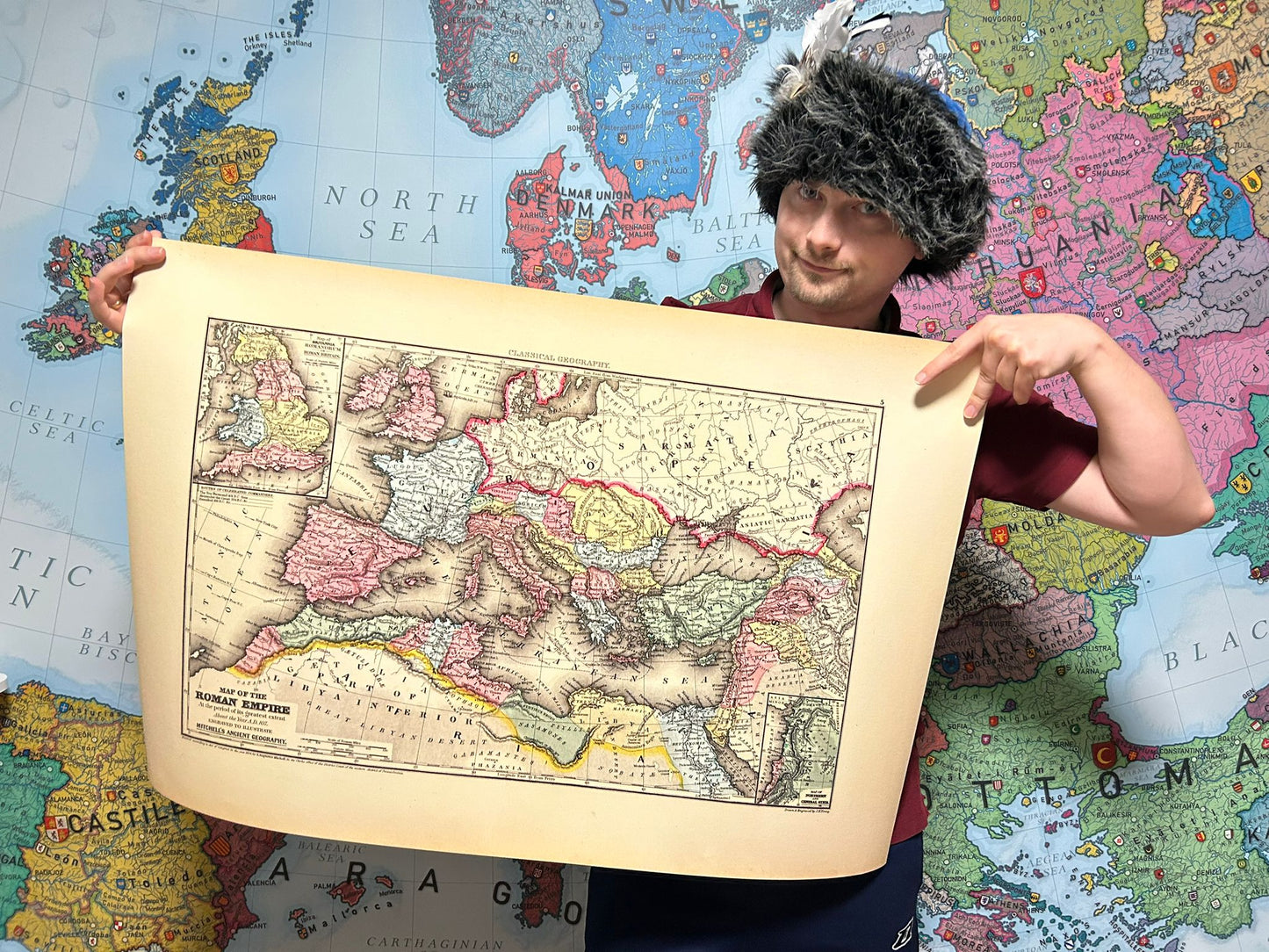 Römisches Reich n. Chr. 107 - Karte des Reiches unter Trajan