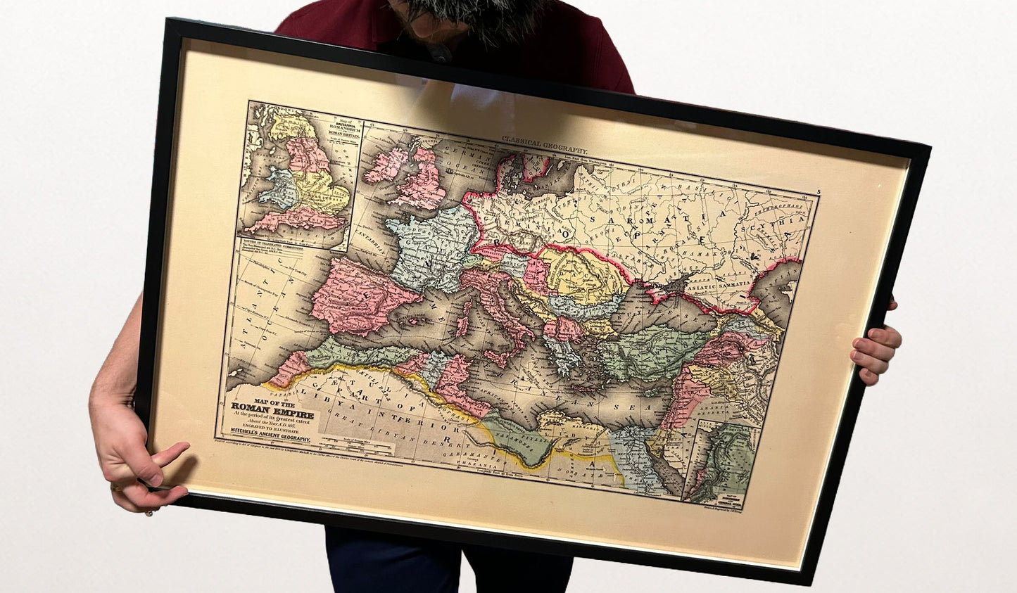 Römisches Reich n. Chr. 107 - Karte des Reiches unter Trajan