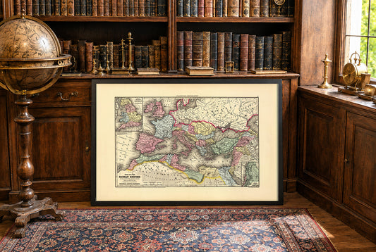 Roman Empire AD 107 - Map of the Empire Under Trajan