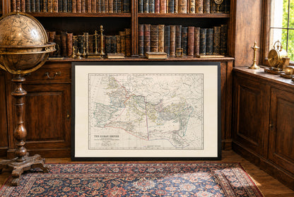 Roman Empire After the Division 1873 - Historical Map Poster
