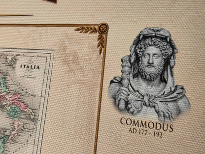 Roman Empire Collection - 3 Historical Maps in One Poster - Ancient Rome Map Set
