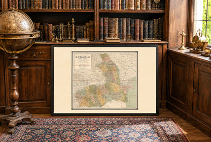 Roumanie 1883 - Charta Murala - Affiche Carte Historique du Royaume de Roumanie