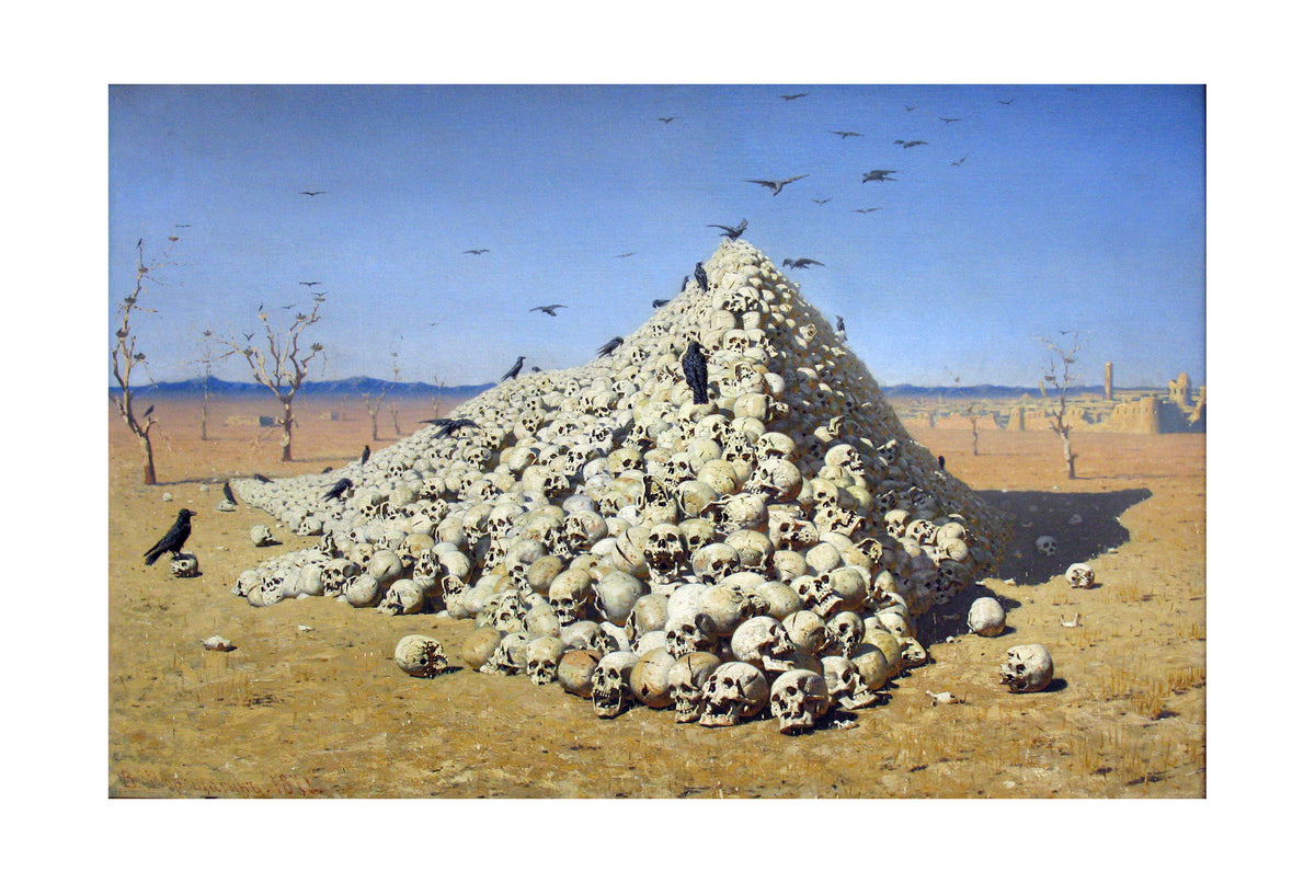 The Apotheosis of War 1871 - Vasily Vereshchagin - Anti-War Historical Painting Poster