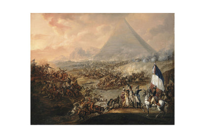 The Battle of the Pyramids 1798–1799 - François-Louis-Joseph Watteau - Napoleon's Egyptian Campaign Historical Painting Poster