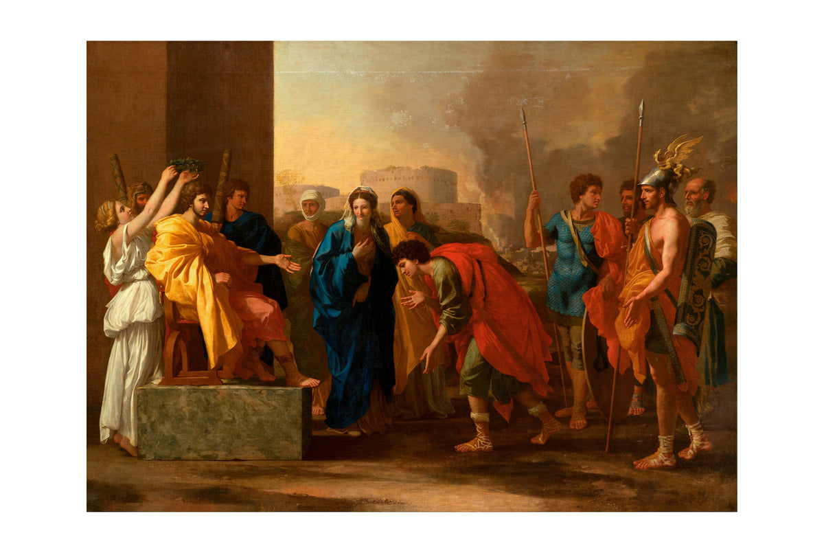 La Continence de Scipion - Nicolas Poussin - Rome Antique et Deuxième Guerre Punique - Affiche Peinture Historique
