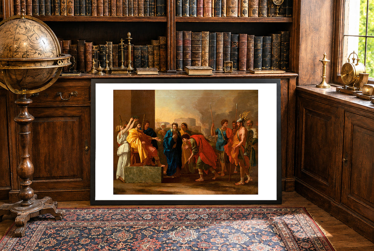 La Continence de Scipion - Nicolas Poussin - Rome Antique et Deuxième Guerre Punique - Affiche Peinture Historique