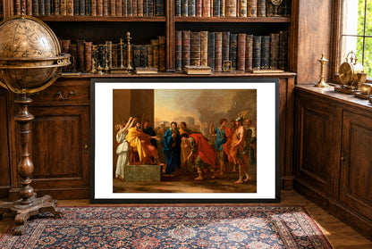 La Continence de Scipion - Nicolas Poussin - Rome Antique et Deuxième Guerre Punique - Affiche Peinture Historique