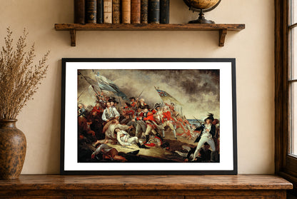 Śmierć Generała Warrena w Bitwie pod Bunker Hill 1786 - John Trumbull - Wojna o Niepodległość USA - Historyczny Plakat z Obrazem
