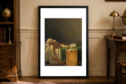 La Mort de Marat 1793 - Jacques-Louis David - Révolution Française - Affiche Peinture Historique