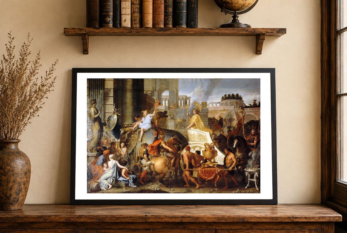The Entry of Alexander into Babylon 1665 - Charles Le Brun - Alexander the Great Historical Painting Poster
